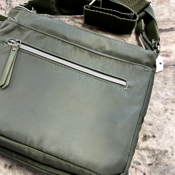 NWT Olive Green Nylon Crossbody Bag