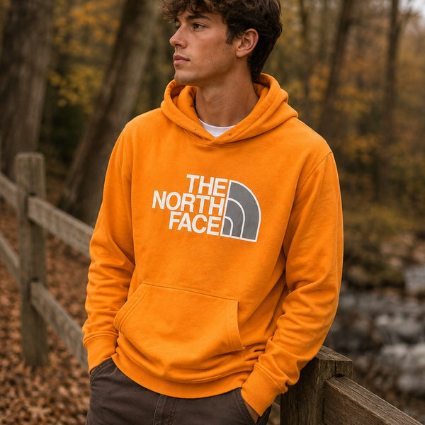 The North Face Orange Hooded Pullover Size Youth XL