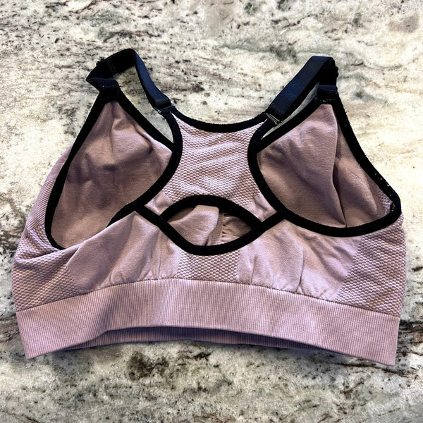 Reebok Mauve Racerback Sports Bra Medium