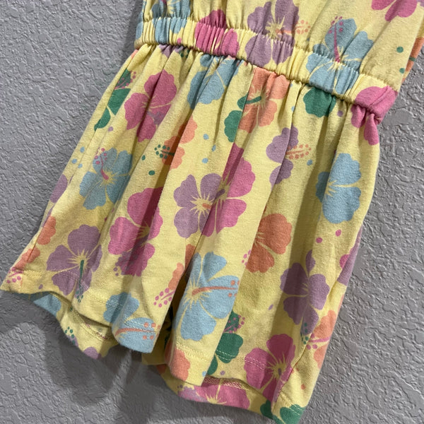 Garanimals Yellow Pastel Floral Sleeveless Romper Size 2T