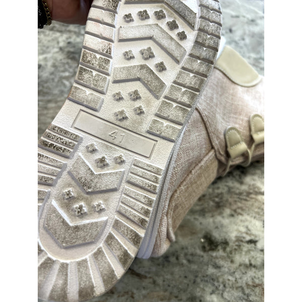 Women's Tan High Top Slip On Shoes Size 10.5