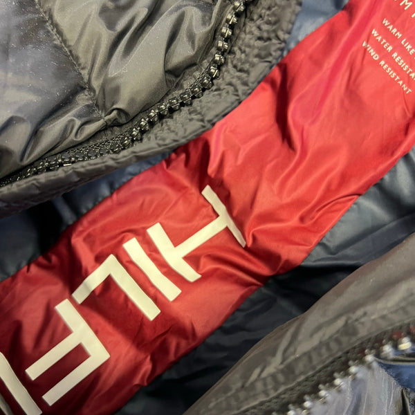 NWT Tommy Hilfiger Black Wind Resistant Hooded Puffer Coat XL