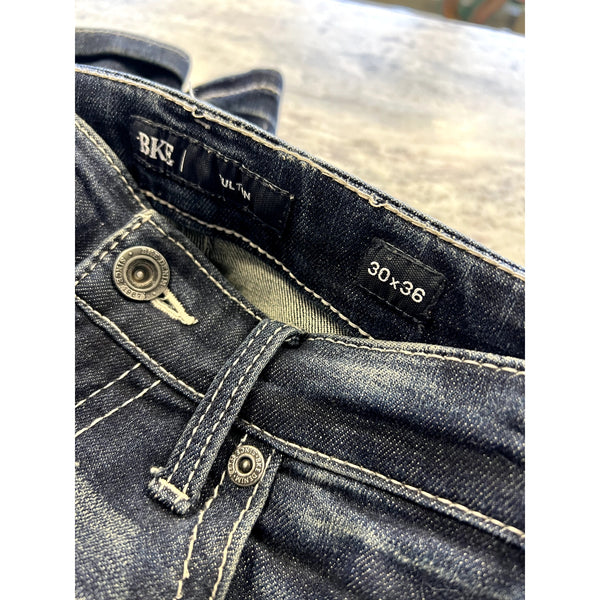 BKE Fulton Men's Dark Wash Straight Leg Jeans Size 30X36