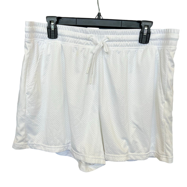 NWOT Athletic Works White Mesh Shorts Size XL
