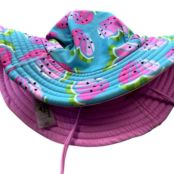 Dolphin Love Girls Watermelon Sun Hat Size 3T