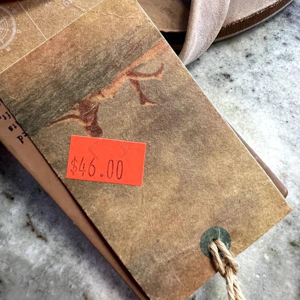 NWT Reef Skinny Leather Brown Flip Flops Size Women's 7