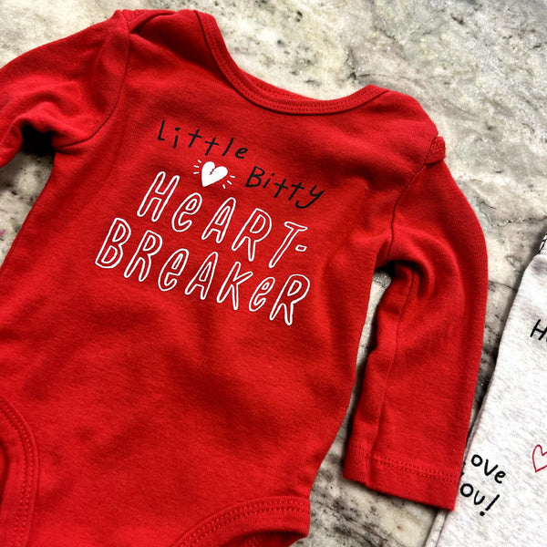 Carter's Little Bitty Heart Breaker Outfit Size 3 Mo