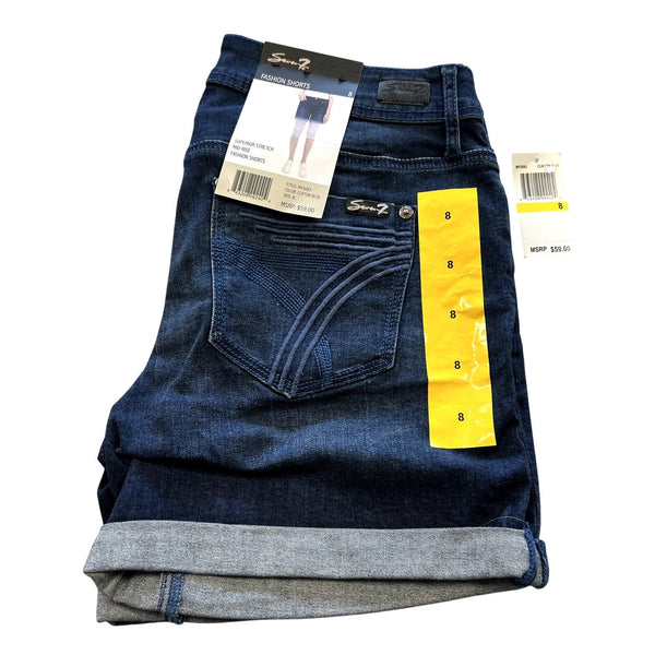 NWT Seven Mid Rise Cuffed Denim Shorts Size 8