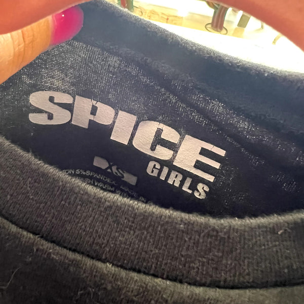 Women's Spice Girls Babydoll Cropped Graphic Tee Size XS