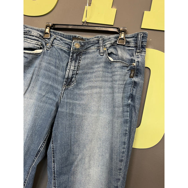 Silver Suki Slim Boot Cut Jeans Size 16