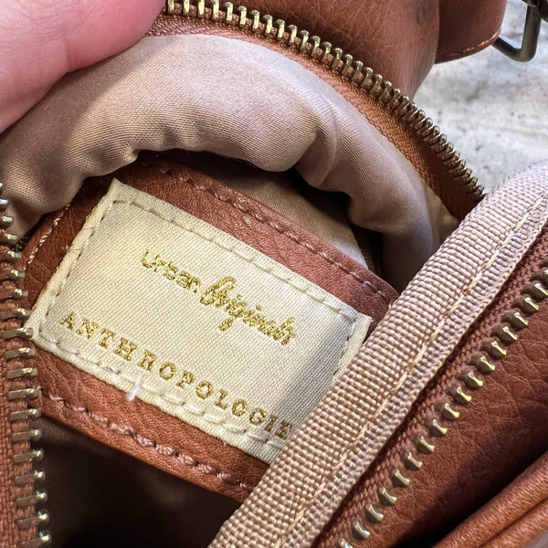 Anthropologie Urban Originals Tan Vegan Leather Sling Bag