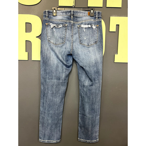 Judy Blue Straight Leg Distressed Boyfriend Jeans Size 11
