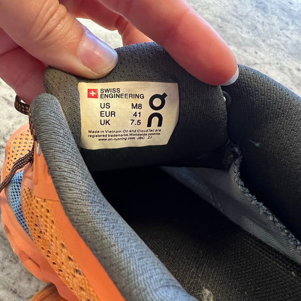 On Running Cloudstratus Orange Sneakers Men's Size 8