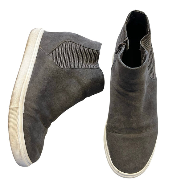 Women's Gray Canvas Slip On Sneakers Size 8.5