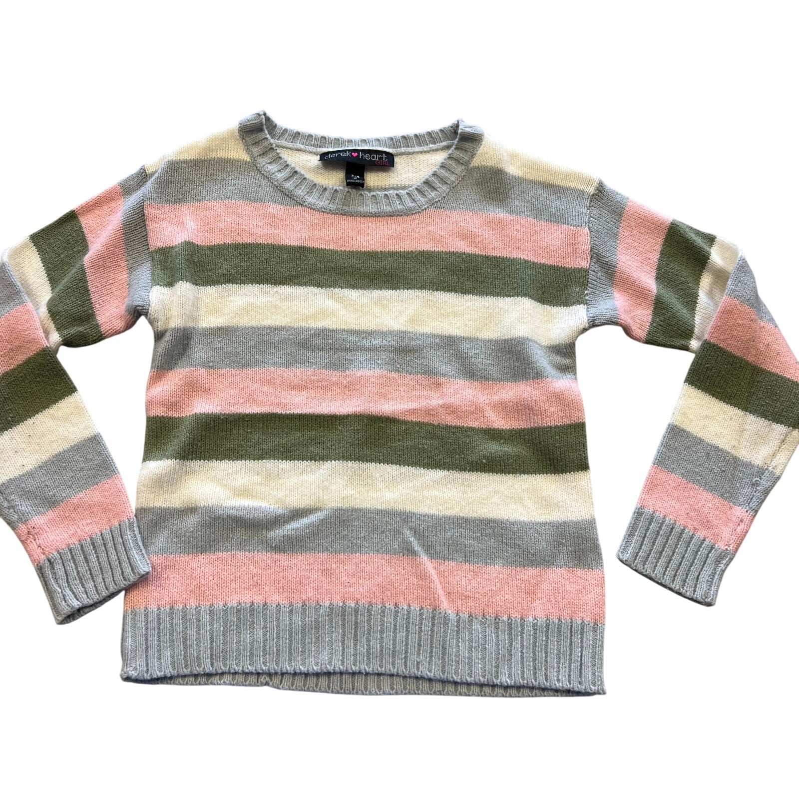 Derek Heart Girls Striped Sweater Size 7/8