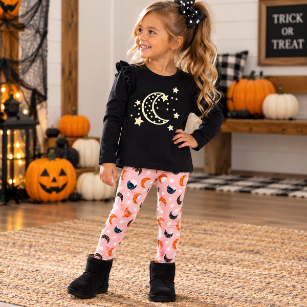 Cat & Jack Halloween Moon Two Piece Set Size 5T