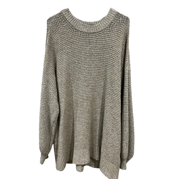 American Eagle Tan Waffle Knit Oversized Sweater XL