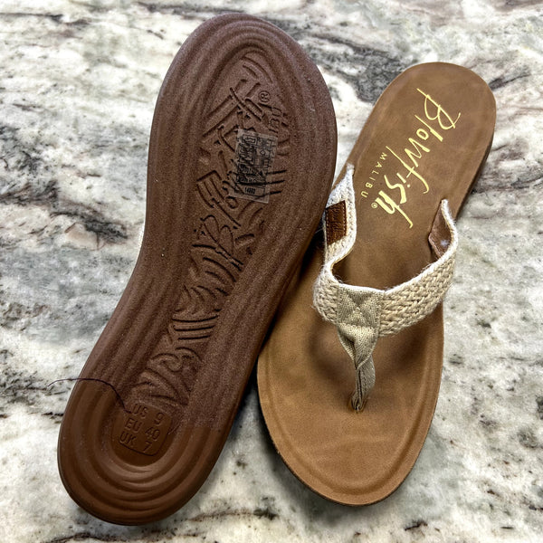 NWOT Blowfish Malibu Braided Rope Flip Flops Size 9