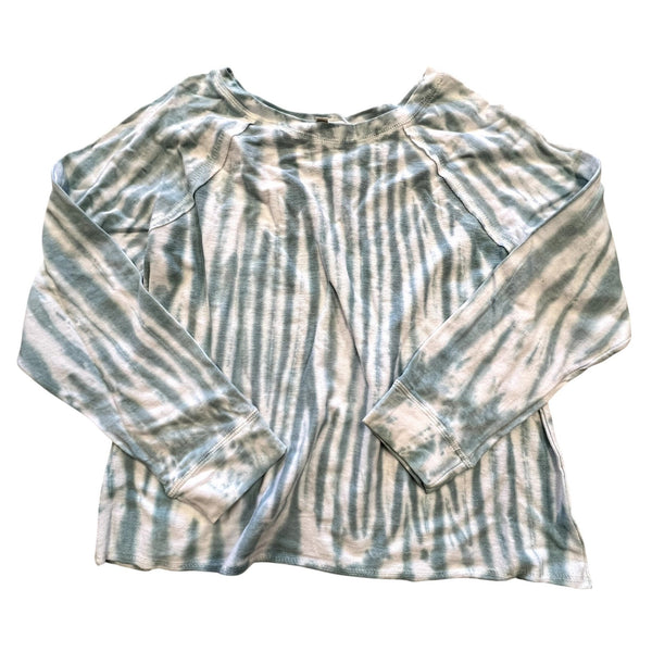 Wallflower Teal Blue Tie Dye Sweatshirt Size Medium