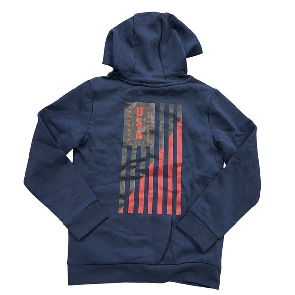 NWT Zelos Navy USA Hoodie Boys Size 7