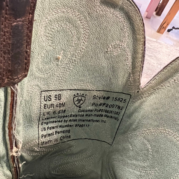 Ariat Women's Heritage R-Toe Western Boots Size 9B
