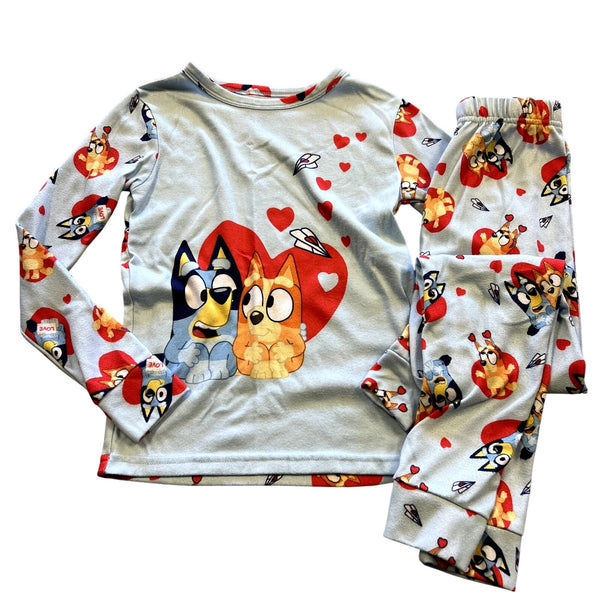 Bluey Butter Soft Valentines Pajama Set Size Girls 10