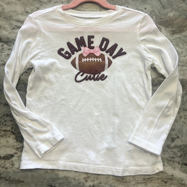 Old Navy Game Day Cutie Long Sleeve Tee Size 6T