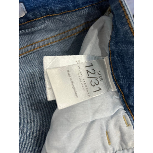Social Standard by Sanctuary Mid Rise Crop Straight Leg Jeans Size 12