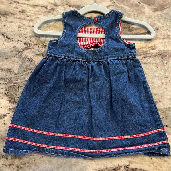 Denim Stars Independence Day Labor Day Dress Size 12 Mo.