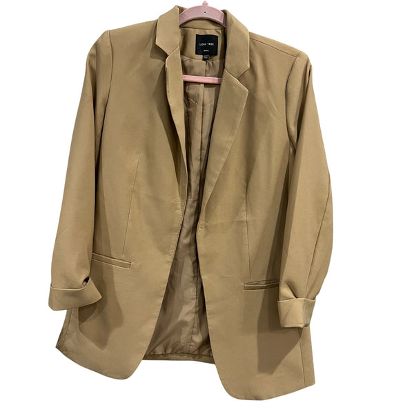 Love Tree Boutique Women's Light Brown Blazer Small