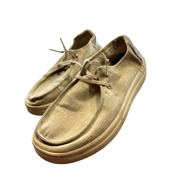 Hey Dude Wendy Rise Beige Slip On Shoes Size 8