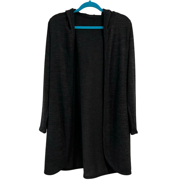 Women's Black Long Sleeve Open Front Cardigan Small