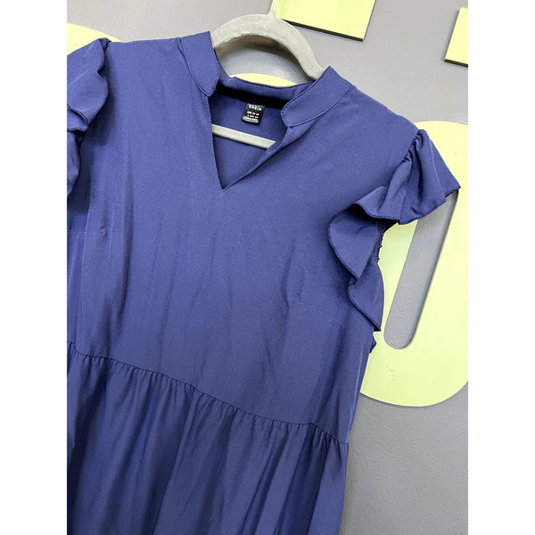 Women's Blue Tiered Maxi Dress Size Large