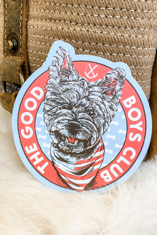 Old Row Good Boys Sticker - Terrier