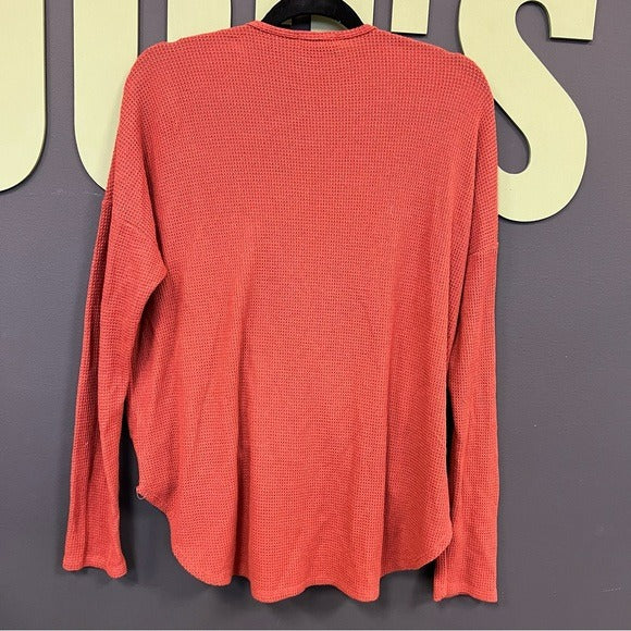 Hopely Waffle Long Sleeve Top Medium