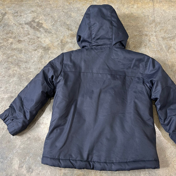 Cat & Jack Black Heavy Hooded Winter Coat Size 4T