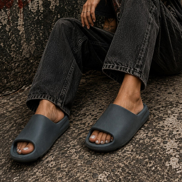 Adidas Yeezy Charcoal Slides Size 10