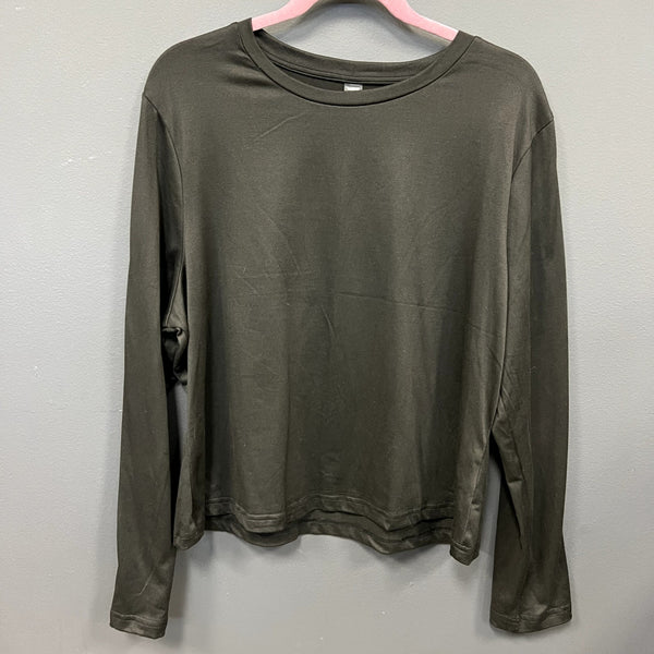 Women's Black Basic Layering Long Sleeve Top Size 3XL