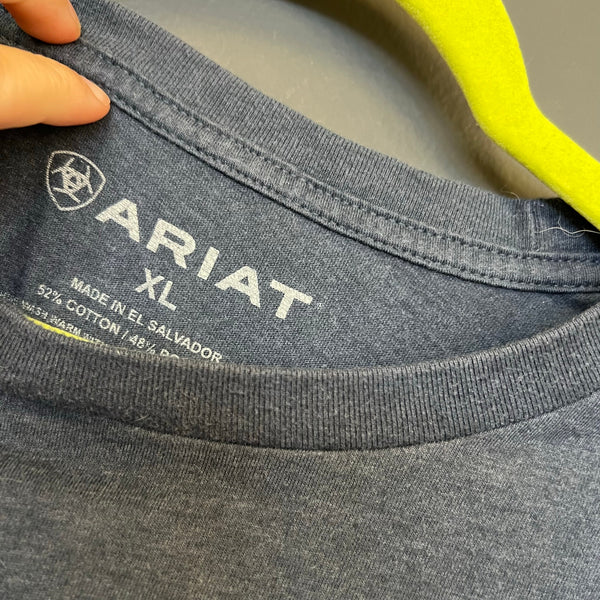 Ariat Men's Navy Flag Short Sleeve Tee XL