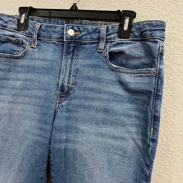 Old Navy Medium Wash Mid Rise OG Straight Leg Jeans Size 12 Petite