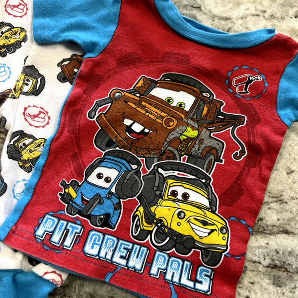Disney Cars Pit Crew Pals Infant Pajama Set Size 12 Mo