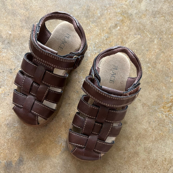 The Children's Place Brown Velcro Sandals Size 13
