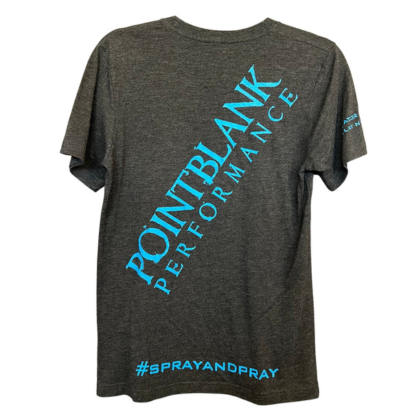 Pointblank Performance Blue + Gray Graphic Tee Small