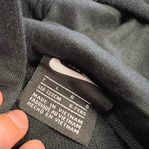 Nike Boys Black Hoodie Pullover Size 7