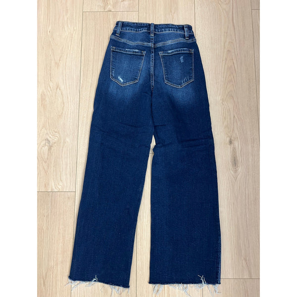 Lovervet Vervet Dark Wash High Rise Wide Leg Jeans Size 25