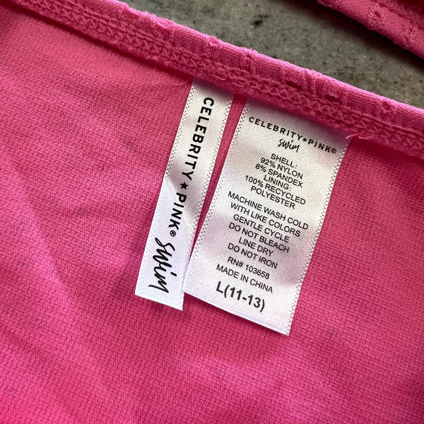 NWT Celebrity Pink Eyelet Bikini Size Med/Large
