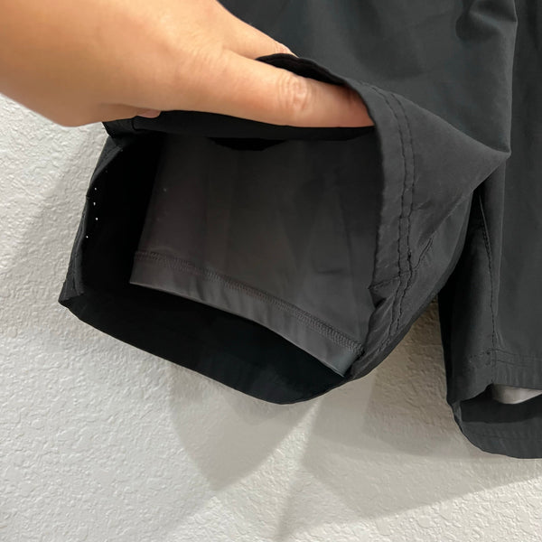 Skora Men's Lined Black Athletic Shorts Medium