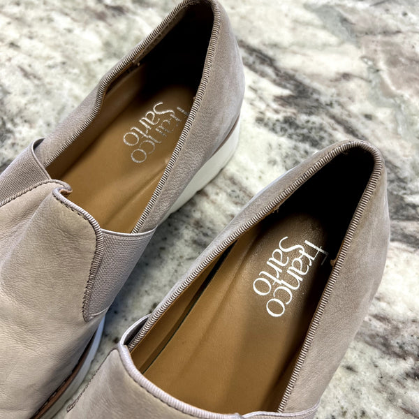 Franco Sarto Taupe Suede Haylee Loafers Women's Size 7