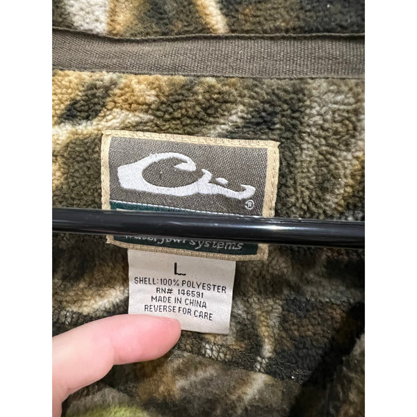 Drake Waterfowl Quarter Zip Fleece Pullover Size Large