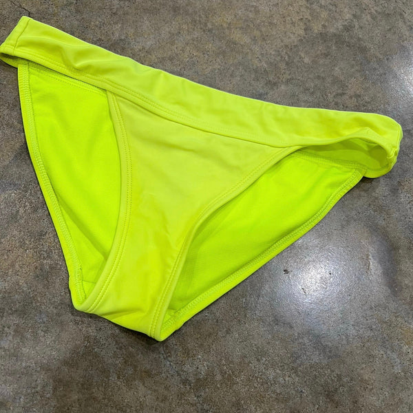NOBO Neon Yellow Full Coverage Swim Bikini Bottoms Medium